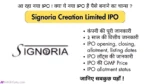 Signoria Creation Limited IPO